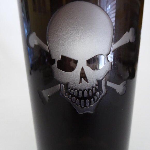 NEW SKULL CROSSBONES GLASS COCKTAIL SHAKER TOXIC SPIRITS NAPKINS ABSINTHE SPOON - Picture 9 of 15